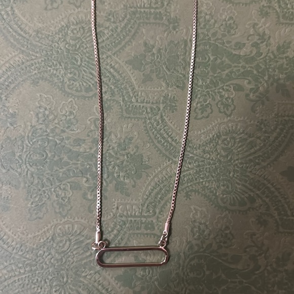 SOLD - Club Monaco Oval Necklace - Gold - Picture 3 of 10